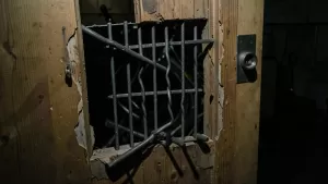 krata na drzwi do piwnicy